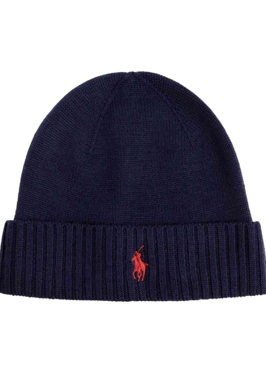 Logo-embroidered wool beanie