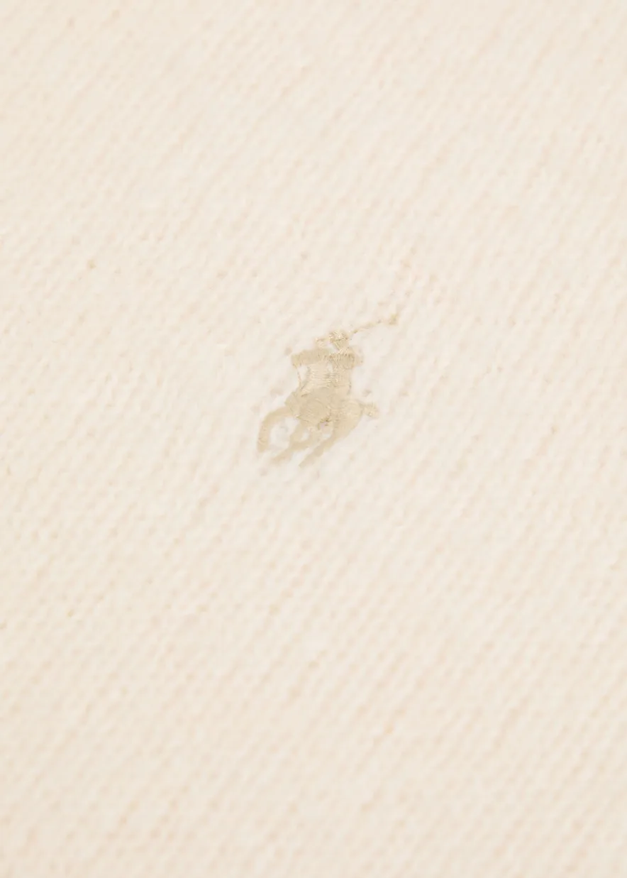 Logo-embroidered wool-blend jumper