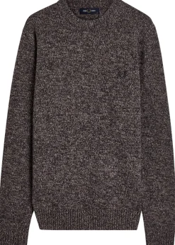 Logo-embroidered wool-blend jumper