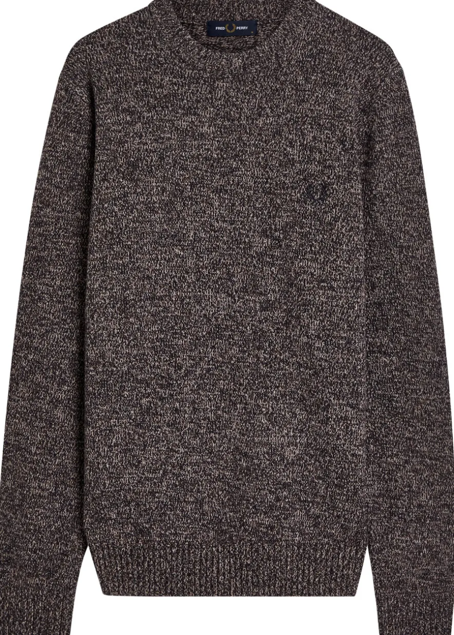 Logo-embroidered wool-blend jumper