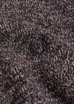 Logo-embroidered wool-blend jumper