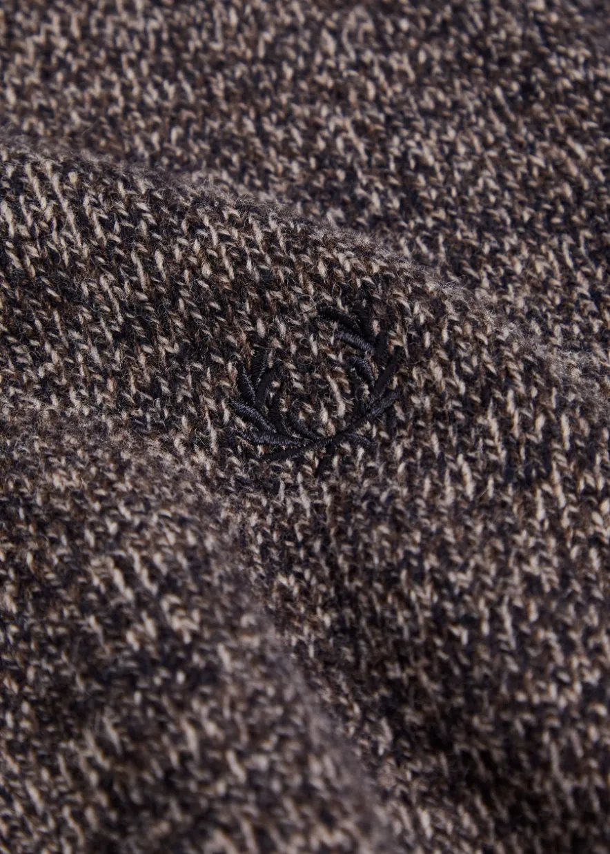 Logo-embroidered wool-blend jumper