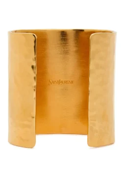Logo hammered cuff
