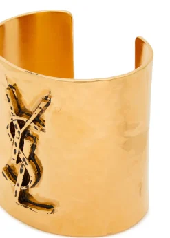Logo hammered cuff