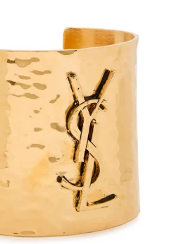 Logo hammered cuff
