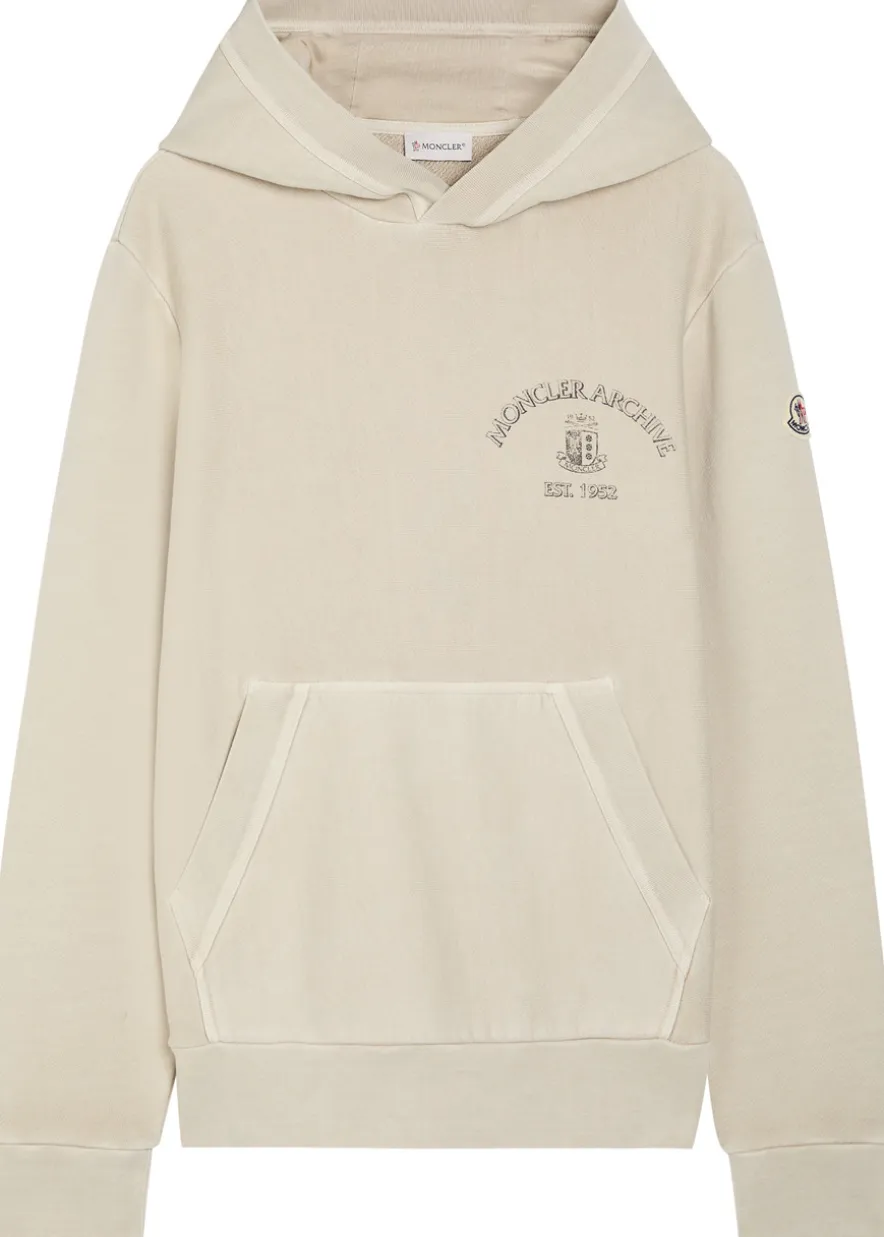 Logo hooded cotton sweatshirt