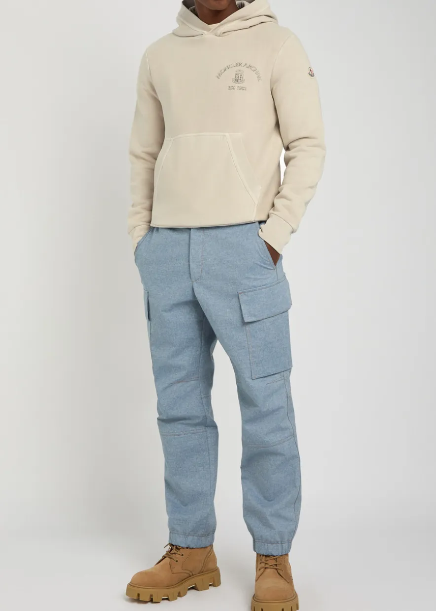 Logo hooded cotton sweatshirt