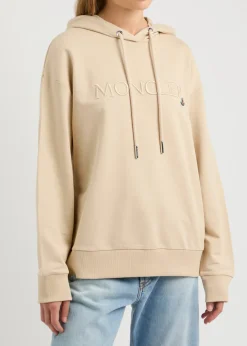 Logo hooded cotton sweatshirt