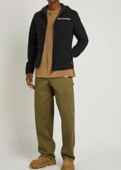 Logo hooded shell jacket