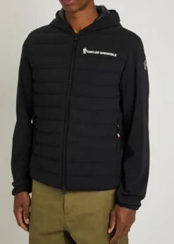 Logo hooded shell jacket
