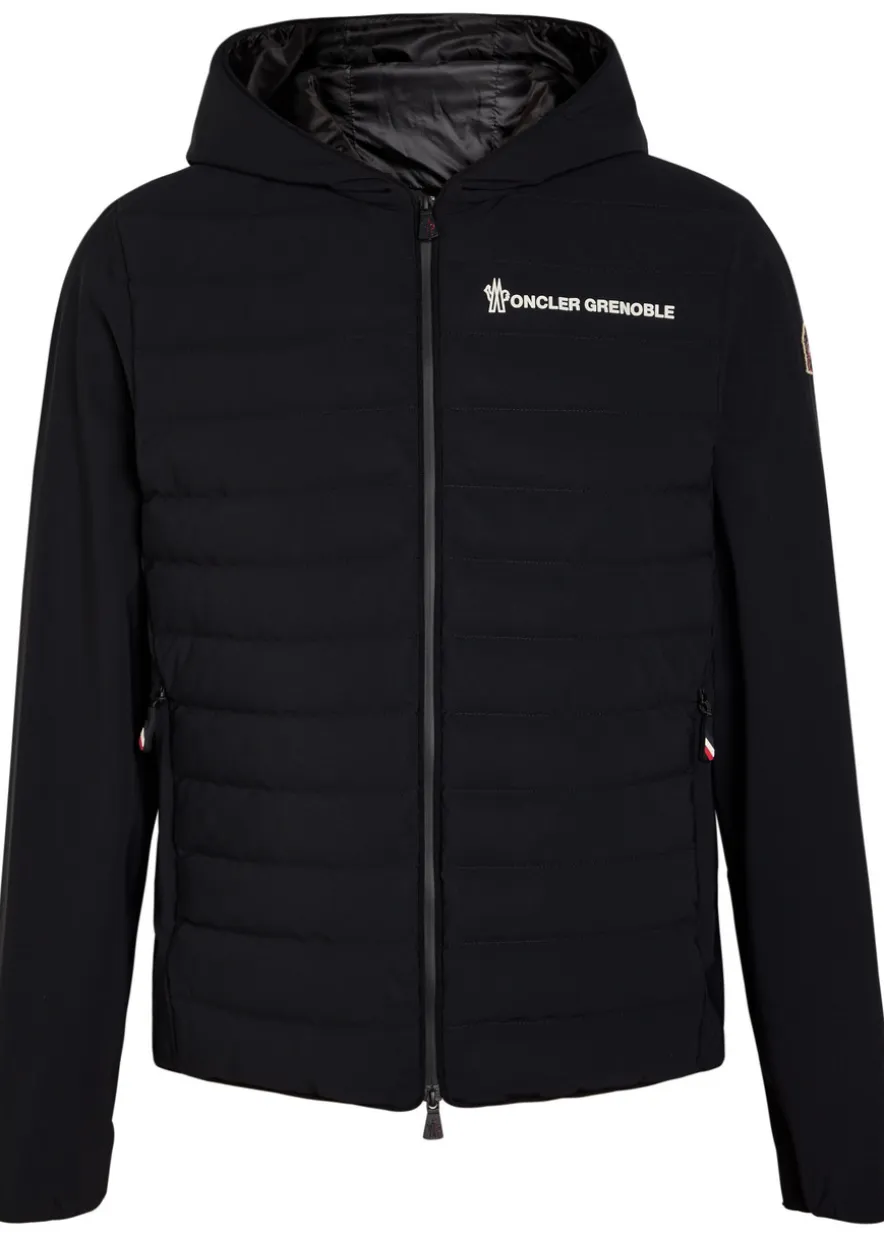 Logo hooded shell jacket