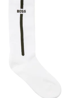 Logo-intarsia cotton-blend socks - set of three