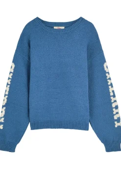 Logo-intarsia cotton-knit jumper