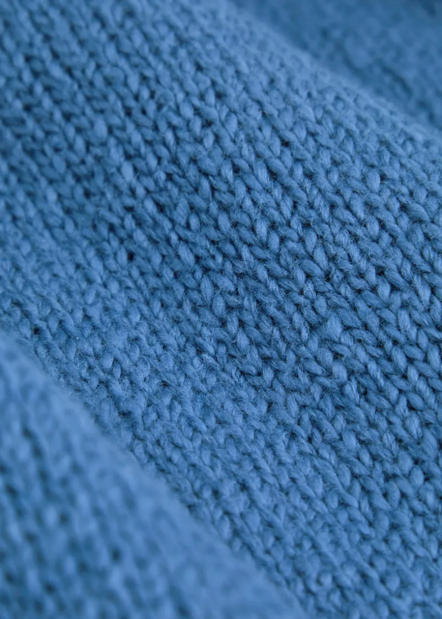 Logo-intarsia cotton-knit jumper