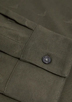 Logo-intarsia cotton shirt