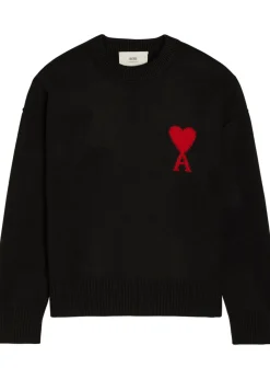Logo-intarsia wool jumper