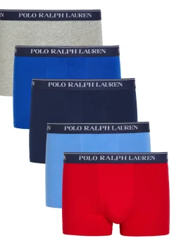 Logo-jacquard stretch-cotton trunks - set of five