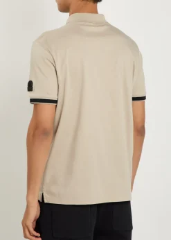 Logo jersey polo shirt