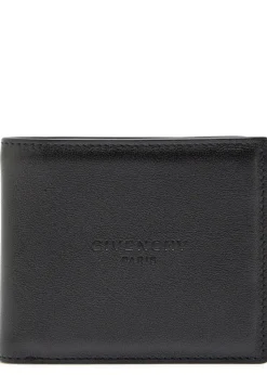 Logo leather wallet