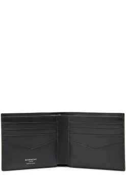 Logo leather wallet