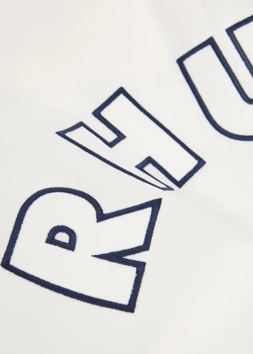 Logo lightning-embroidered satin shorts