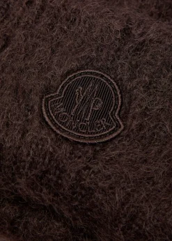 Logo mohair-blend beanie