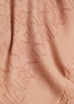 Logo-monogrammed modal-blend scarf