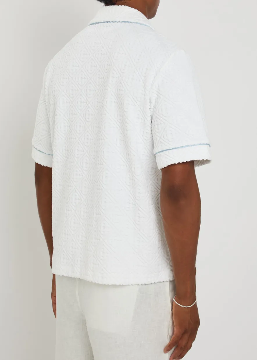 Logo-monogrammed terry shirt