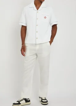 Logo-monogrammed terry shirt