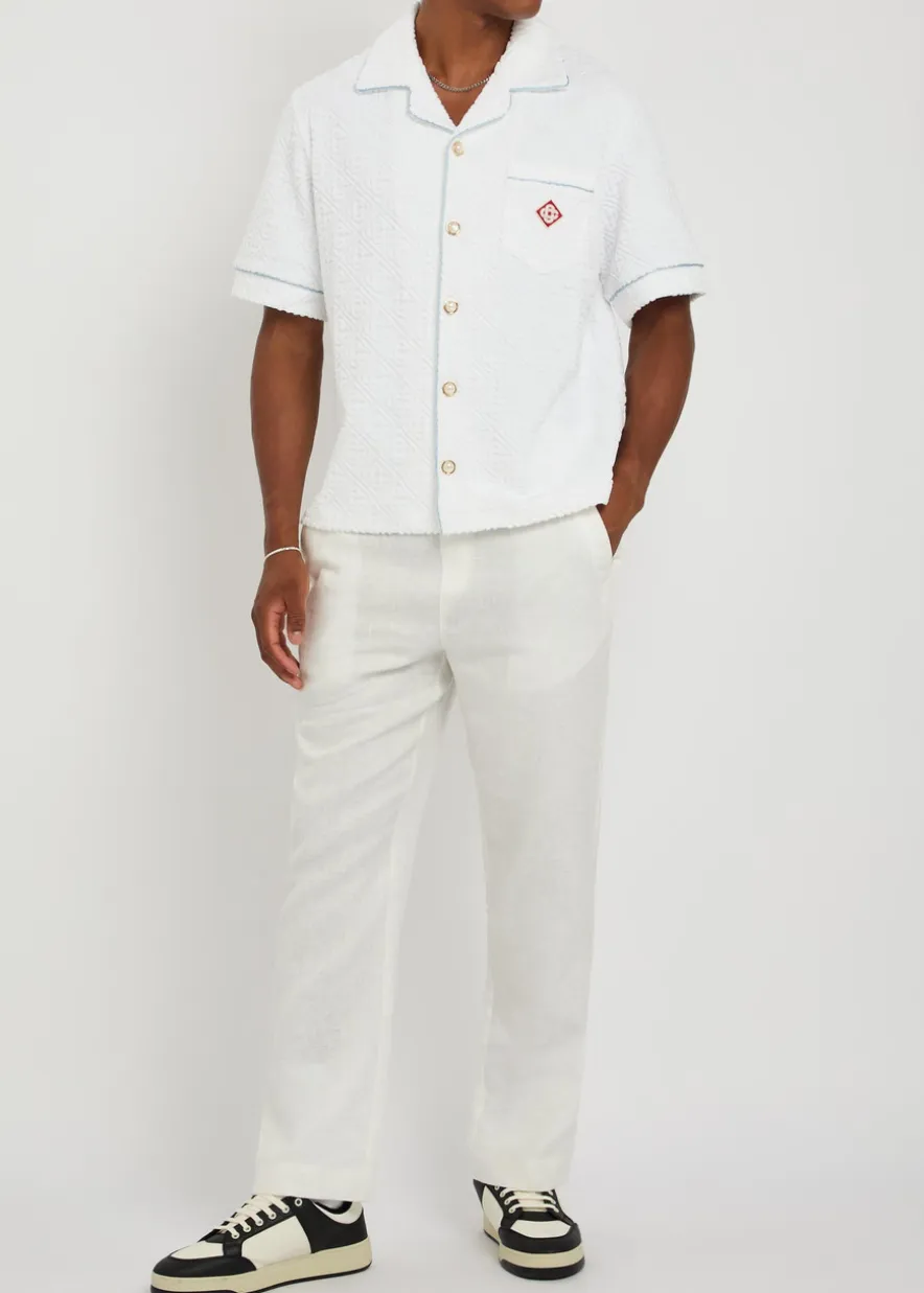 Logo-monogrammed terry shirt