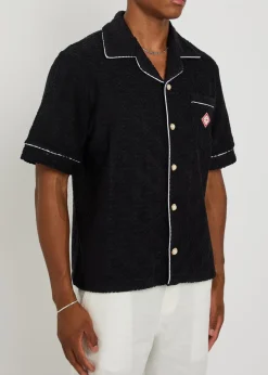 Logo-monogrammed terry shirt