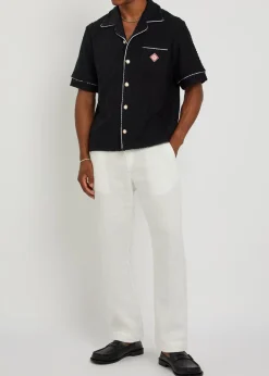 Logo-monogrammed terry shirt