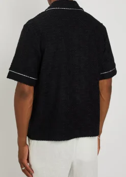 Logo-monogrammed terry shirt