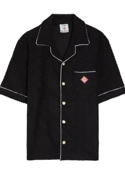 Logo-monogrammed terry shirt
