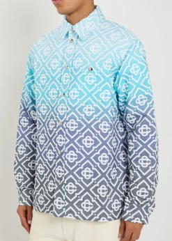 Logo-monogrammed woven overshirt