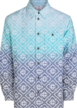 Logo-monogrammed woven overshirt
