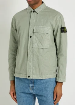 Logo nylon overshirt