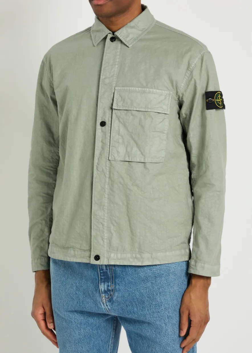 Logo nylon overshirt