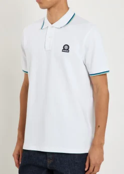Logo piqué cotton polo shirt