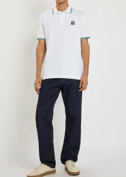 Logo piqué cotton polo shirt