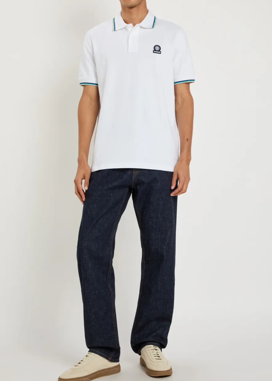 Logo piqué cotton polo shirt