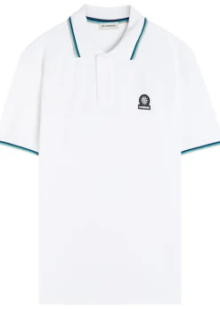 Logo piqué cotton polo shirt