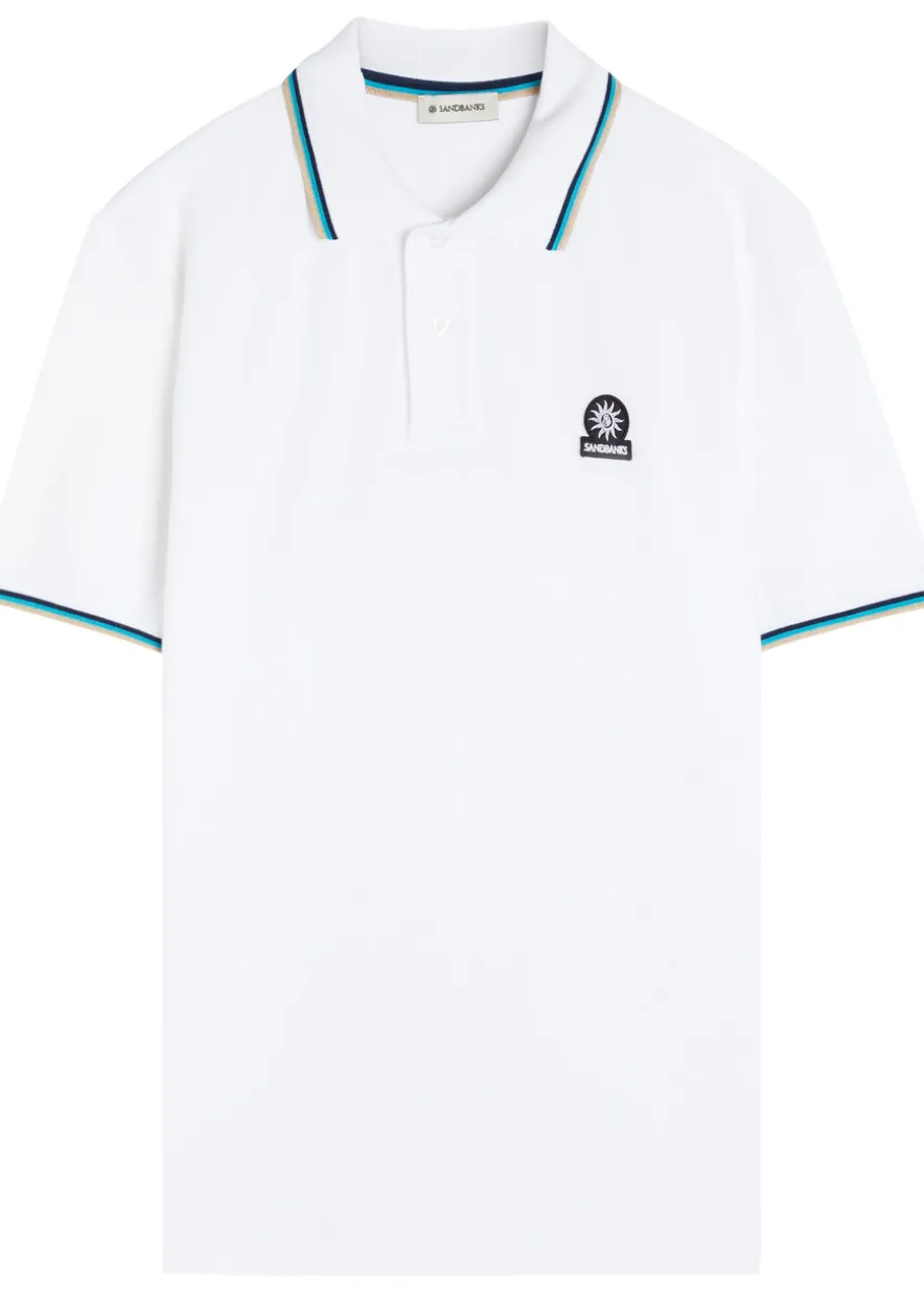 Logo piqué cotton polo shirt