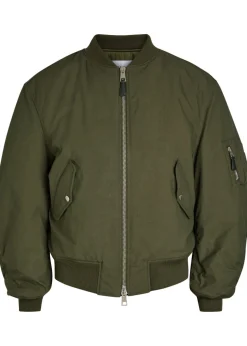 Logo-print cotton-blend bomber jacket