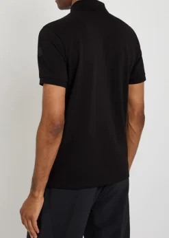 Logo-print cotton polo shirt