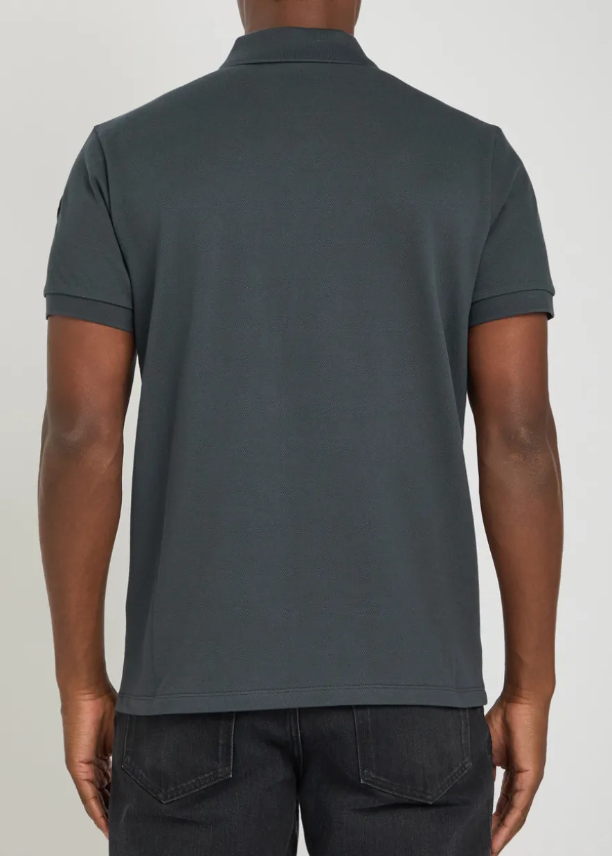 Logo-print cotton polo shirt