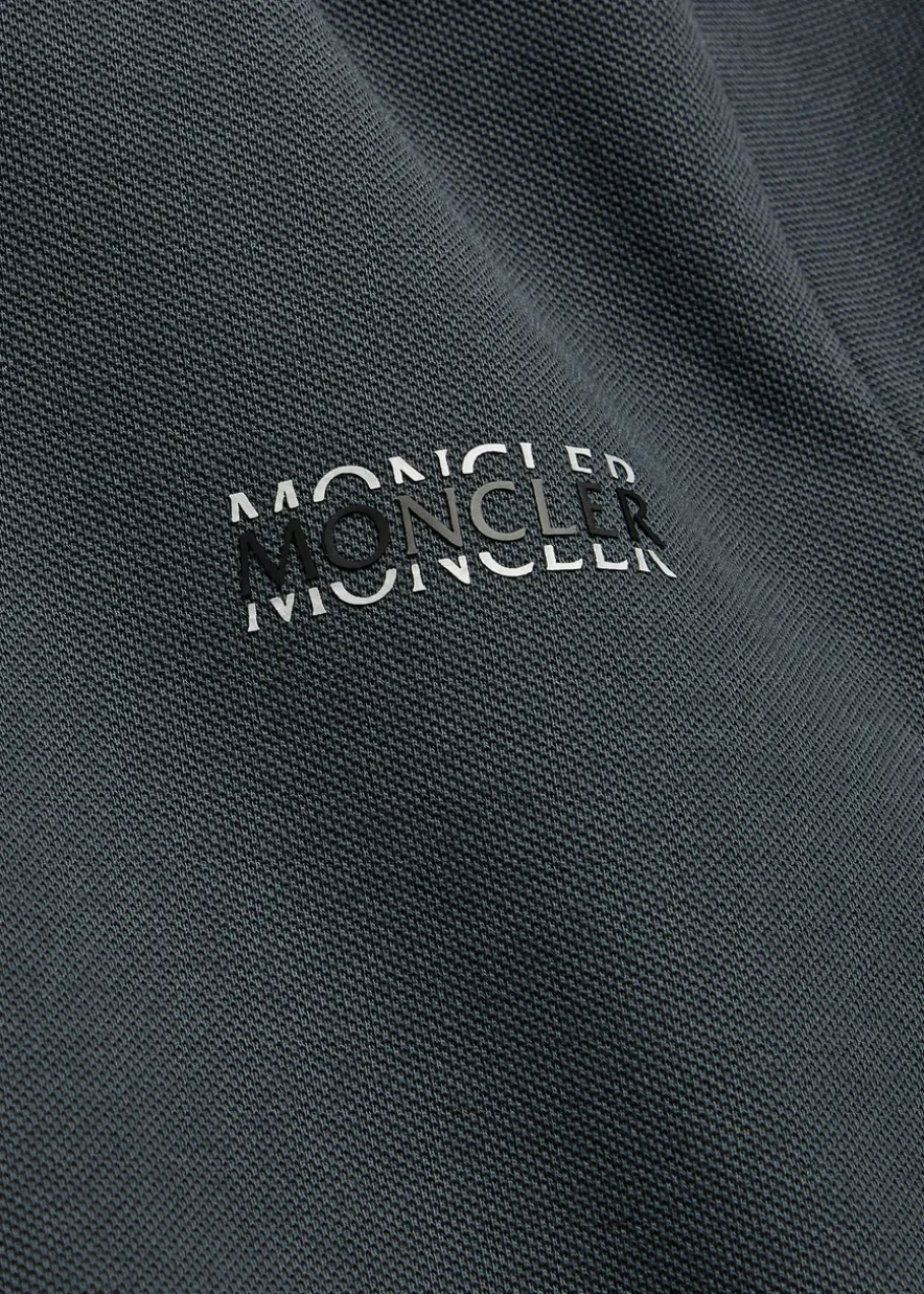 Logo-print cotton polo shirt