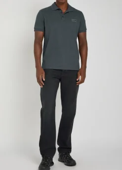Logo-print cotton polo shirt