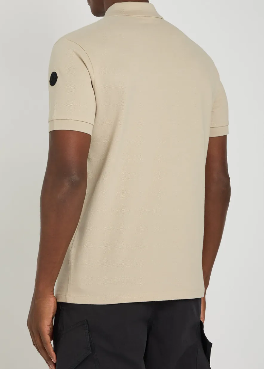 Logo-print cotton polo shirt
