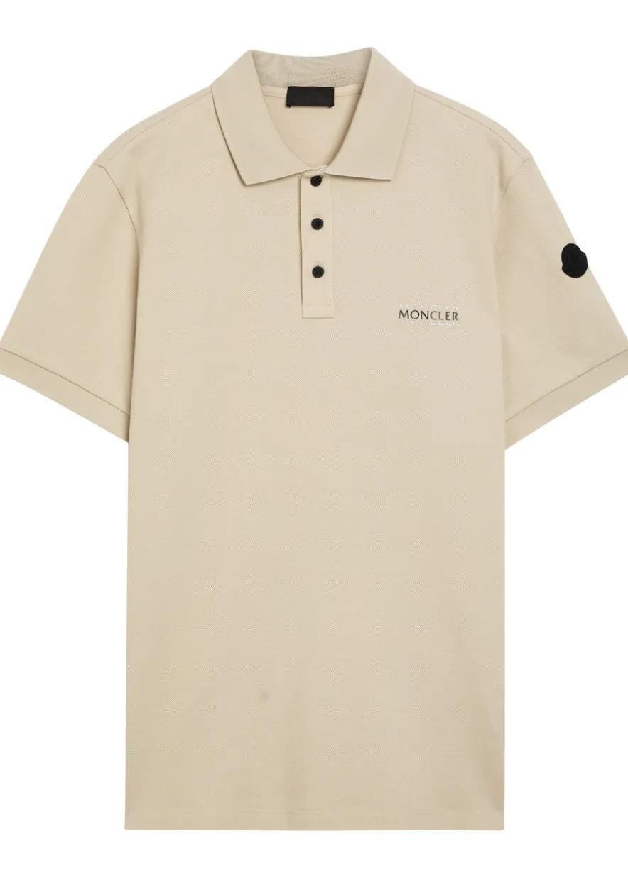 Logo-print cotton polo shirt